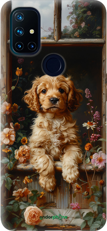 Силиконовый чехол Щенок cocker spaniel для OnePlus Nord N10 5G - 6136u-3655 изображение 
