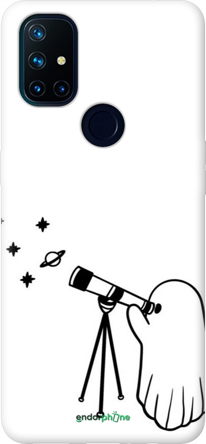 Силиконовый чехол Привидение астроном для OnePlus Nord N10 5G - 6444u-3655 изображение 