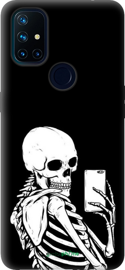 Силіконовий чехол Скелет робить Selfie для OnePlus Nord N10 5G - 6535u-3655 изображение 