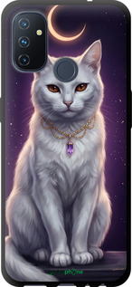 TPU чехол Mystic White Cat Gothic Dark Purple Gold для OnePlus Nord N100 - 6805b-2130 изображение 