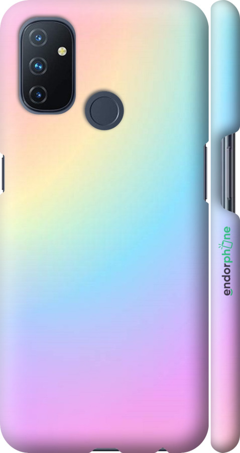 

3D пластиковий матовий чохол "Веселка 2" для OnePlus Nord N100, Рожевий