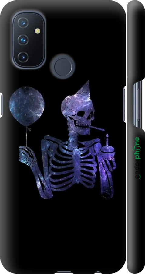 3D пластиковый матовый чехол Скелетное искусство для OnePlus Nord N100 - 6536m-2130 изображение 