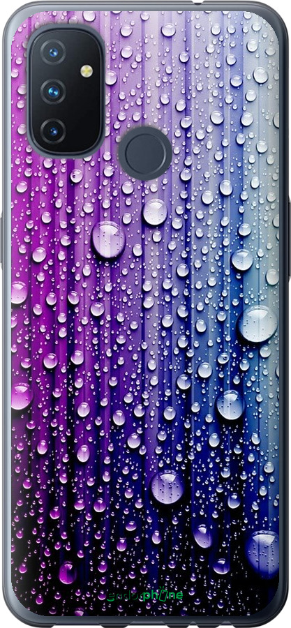 

Силіконовий чохол "Краплини води" для OnePlus Nord N100, Синій