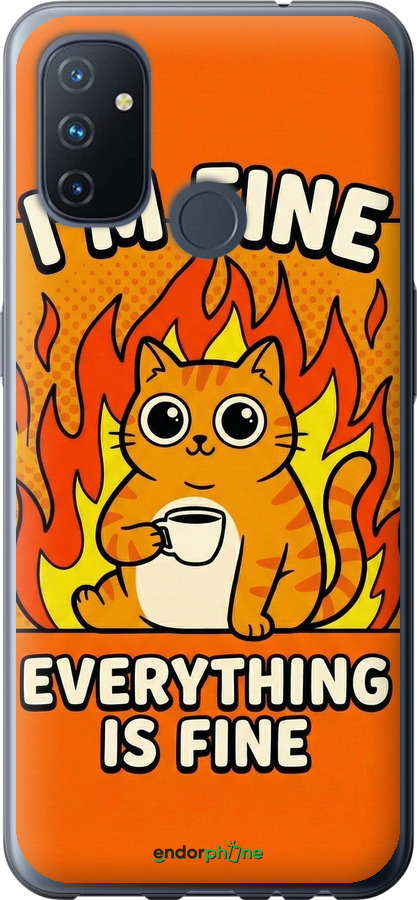 Силиконовый чехол Funny Cat для OnePlus Nord N100 - 6786u-2130 изображение 