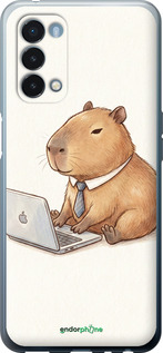 Силиконовый чехол Funny Capybara CEO Working для OnePlus Nord N200 5G - 6777u-2956 изображение 