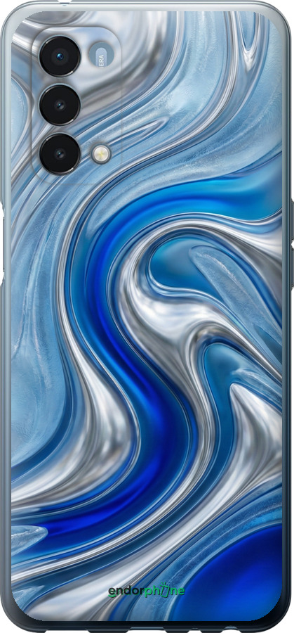 Силиконовый чехол Liquid Chrome для OnePlus Nord N200 5G - 6781u-2956 изображение 