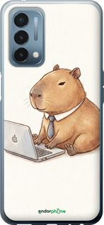 Силиконовый чехол 'Funny Capybara CEO Working' для OnePlus Nord N200 изображение 1