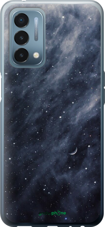 Силиконовый чехол Голубые облака, Голубая луна для OnePlus Nord N200 - 6398u-2384 изображение 