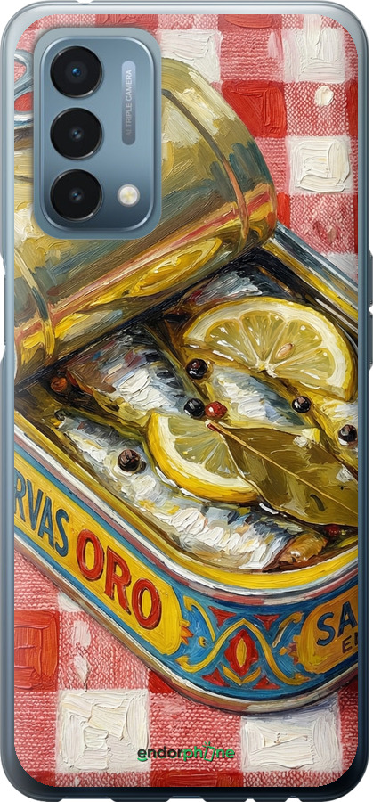 Силіконовий чехол Vintage Sardine Tin Phone для OnePlus Nord N200 - 6772u-2384 изображение 
