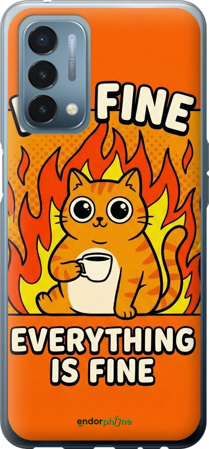 Силиконовый чехол Funny Cat для OnePlus Nord N200 - 6786u-2384 изображение 