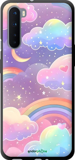 TPU чехол Облака и радуга для OnePlus Nord - 6312b-2046 изображение 