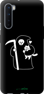 TPU чехол Мінімалістичний арт: смерть та кішка для OnePlus Nord - 6529b-2046 изображение 