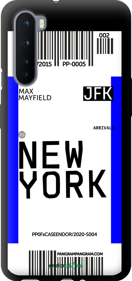 TPU чехол New York для OnePlus Nord - 4861b-2046 изображение 