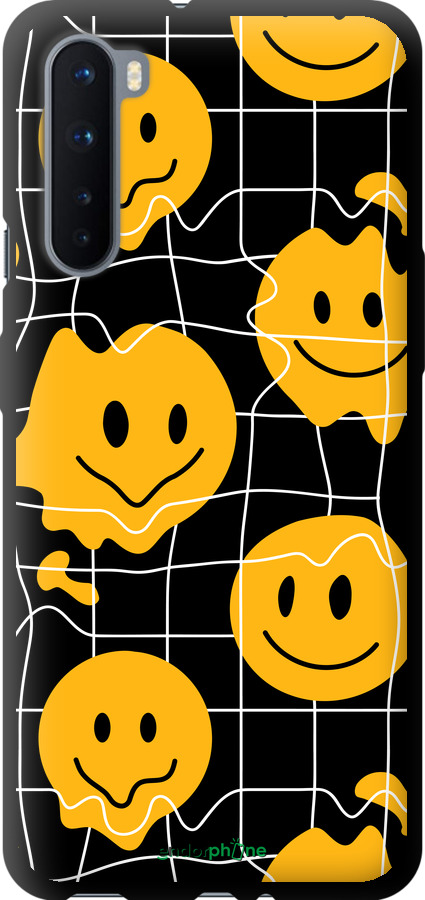 

Custodia in TPU nero Sorrisi v3" for OnePlus Nord", Giallo