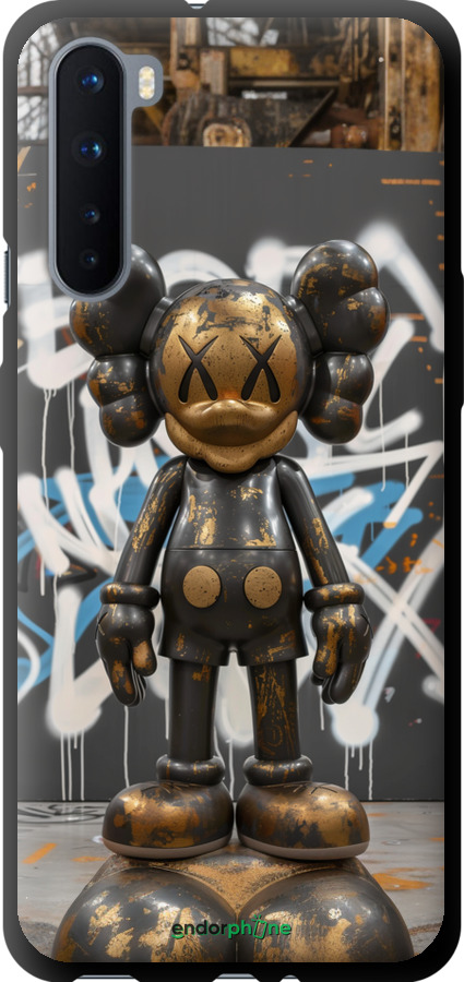TPU чехол Bronze kaws v3 для OnePlus Nord - 6099b-2046 изображение 