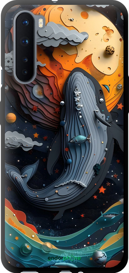 TPU чехол Кит в космосе для OnePlus Nord - 6328b-2046 изображение 