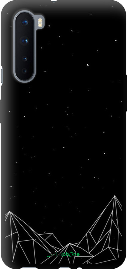 TPU чехол Чорно білі абстрактні гори для OnePlus Nord - 6437b-2046 изображение 