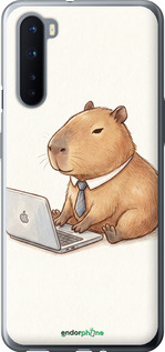 Силиконовый чехол 'Funny Capybara CEO Working' для OnePlus Nord изображение 1