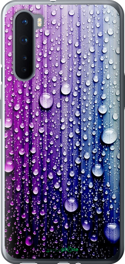 

Силіконовий чохол "Краплини води" для OnePlus Nord, Синій