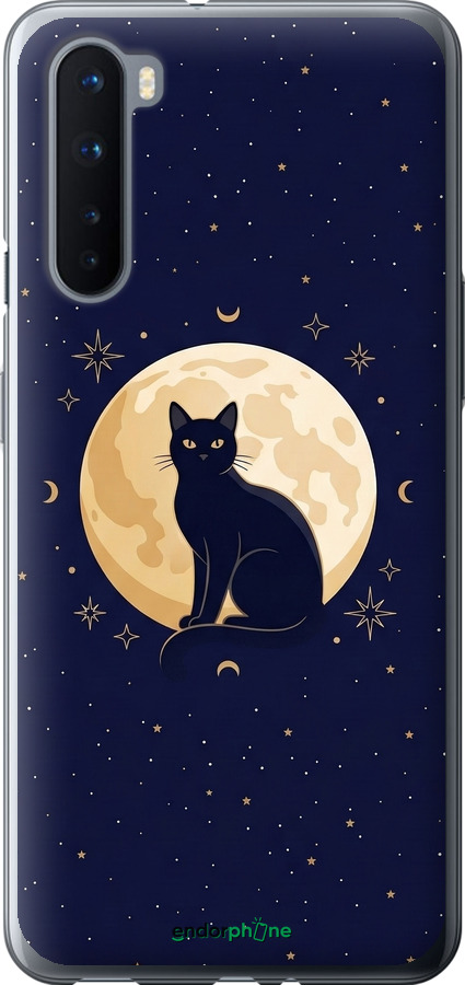 Силіконовий чехол Cute Cat Celestial/Witchy для OnePlus Nord - 6787u-2046 изображение 