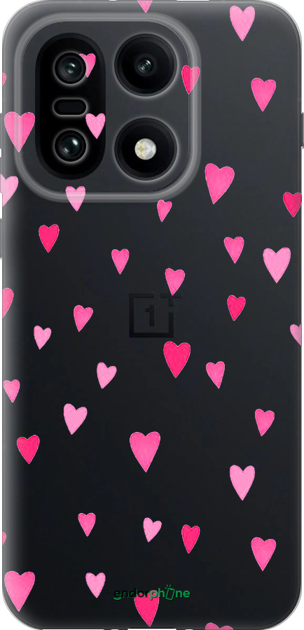 Силиконовый чехол Сердечки 2 для OnePlus OnePlus 15 - 4763u-4186 изображение 