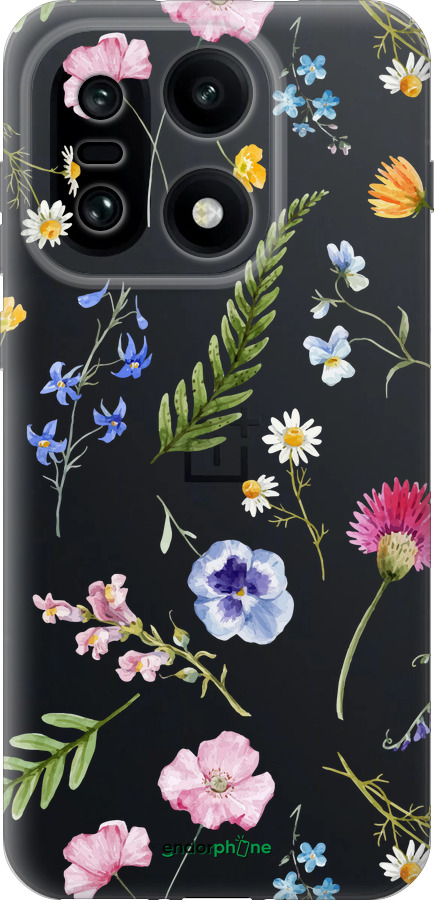 Силиконовый чехол Цветочный фон v2 для OnePlus OnePlus 15 - 5472u-4186 изображение 