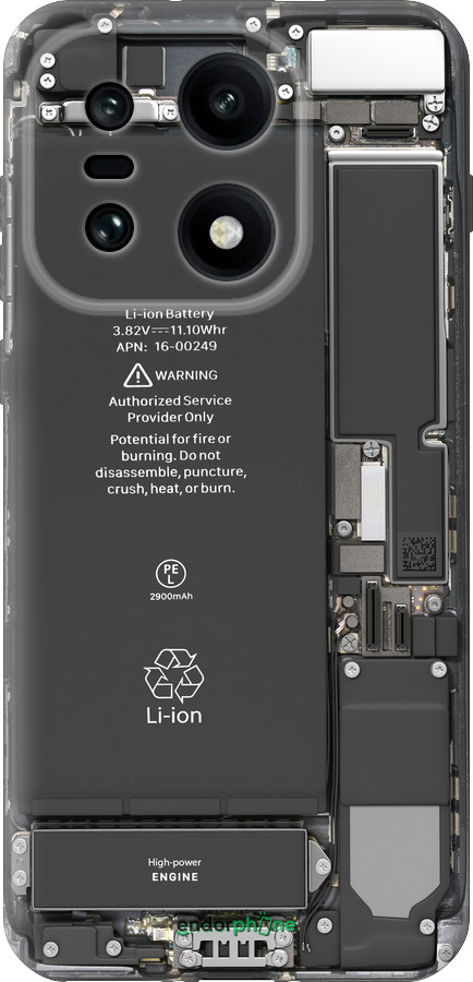 Силиконовый чехол Детали смартфона для OnePlus OnePlus 15 - 5487u-4186 изображение 