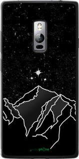 Силиконовый чехол Минималистический горный пейзаж для OnePlus 2 - 6438u-386 изображение 