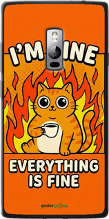 Силіконовий чехол Funny Cat для OnePlus 2 - 6786u-386 изображение 