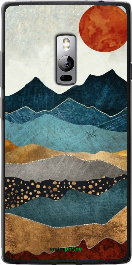 Силиконовый чехол Янтарный закат для OnePlus 2 - 6475u-386 изображение 