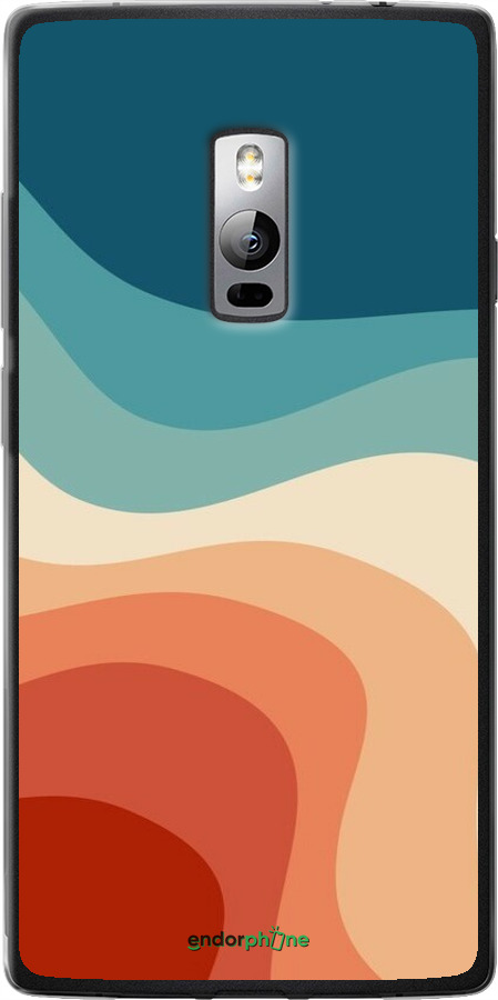 Силиконовый чехол В стиле ретро с волнами для OnePlus 2 - 6531u-386 изображение 