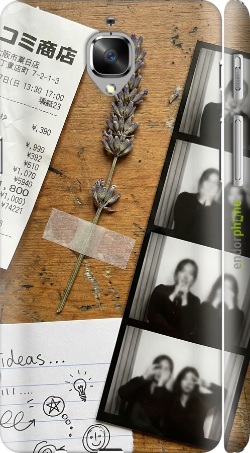 3D пластиковый матовый чехол Aesthetic Scrapbook Collage для OnePlus 3 - 6773m-334 изображение 