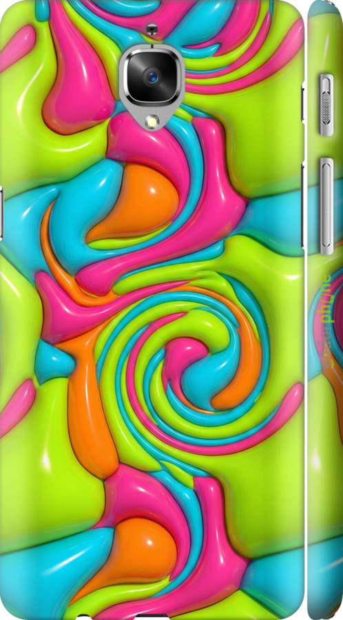 3D пластиковый матовый чехол Y2K Jelly Dream для OnePlus 3 - 6780m-334 изображение 