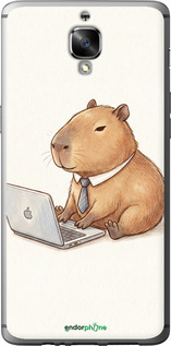 2D пластиковый чехол 'Funny Capybara CEO Working' для OnePlus 3 изображение 3
