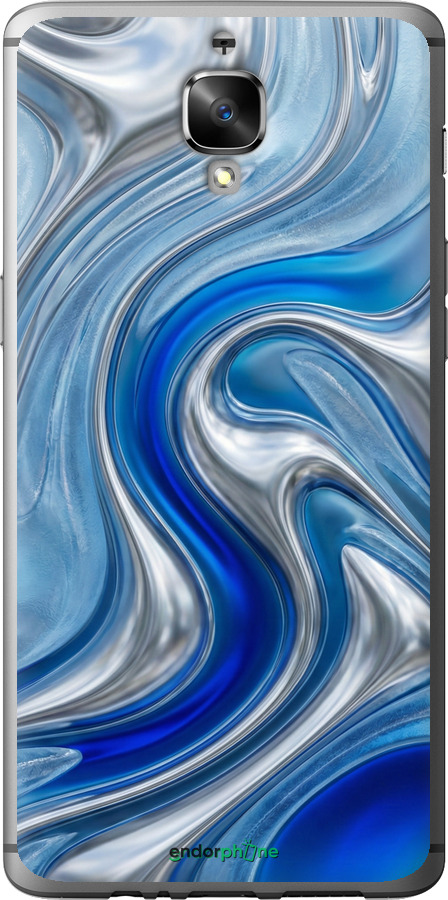 2D пластиковий чехол Liquid Chrome для OnePlus 3T - 6781t-1617 изображение 