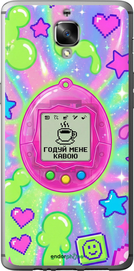 Силиконовый чехол Y2K Aesthetic Retro Pet: Годуй мене кавою для OnePlus 3T - 6784u-1617 изображение 