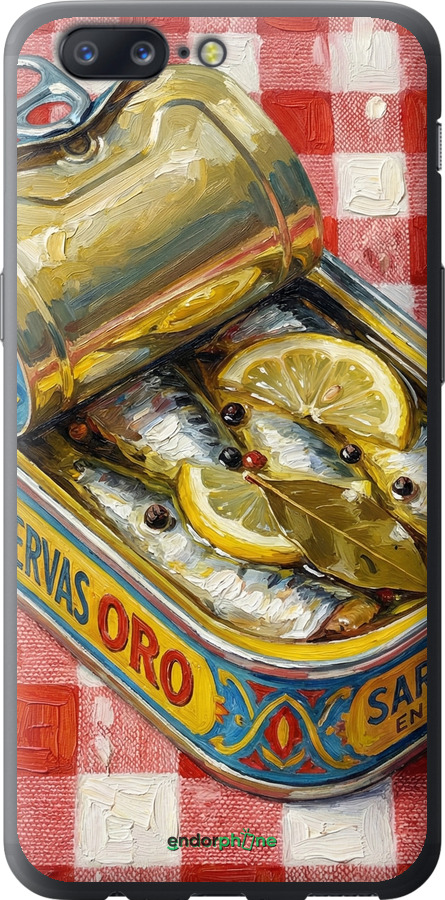 Силиконовый чехол Vintage Sardine Tin Phone для OnePlus 5 - 6772u-969 изображение 