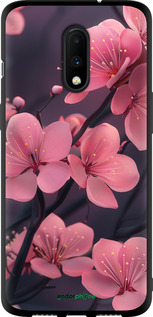 TPU чехол Пурпурная сакура для OnePlus 7 - 6075b-1740 изображение 