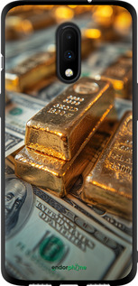 TPU чехол Слитки и доллары для OnePlus 7 - 6105b-1740 изображение 
