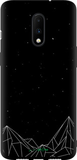 TPU чехол Чорно білі абстрактні гори для OnePlus 7 - 6437b-1740 изображение 