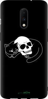 TPU чехол Із зображенням кота та черепа для OnePlus 7 - 6491b-1740 изображение 
