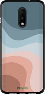 TPU чехол С синими и розовыми волнами в стиле ретро для OnePlus 7 - 6532b-1740 изображение 