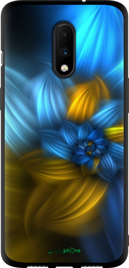 

TPU чорний чохол "Візерунок 46" для OnePlus 7, Синій