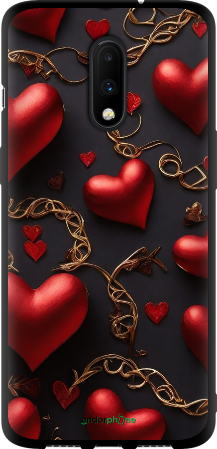 TPU чехол Сердечки для OnePlus 7 - 5831b-1740 изображение 