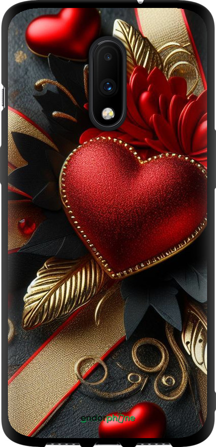 TPU чехол Сердечки v2 для OnePlus 7 - 5832b-1740 изображение 