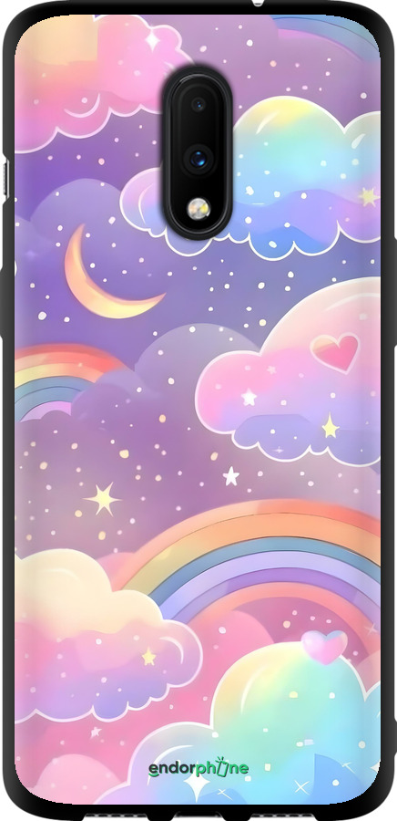 TPU чехол Хмари та веселка для OnePlus 7 - 6312b-1740 изображение 