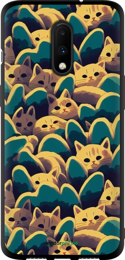 TPU чехол Із зображенням котиків для OnePlus 7 - 6429b-1740 изображение 