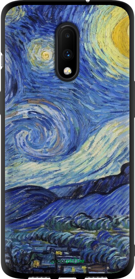 TPU чехол «Звездная ночь» Винсента Ван Гога для OnePlus 7 - 6433b-1740 изображение 