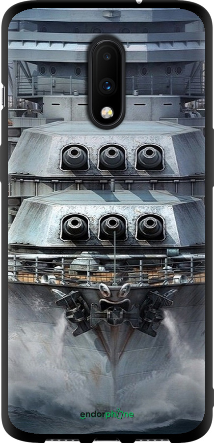 TPU чехол Лінкор, world of tanks, wargaming, військовий корабель для OnePlus 7 - 6453b-1740 изображение 