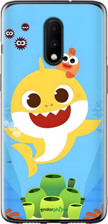 2D пластиковий чехол Бейби Шарк для OnePlus 7 - 6303t-1740 изображение 